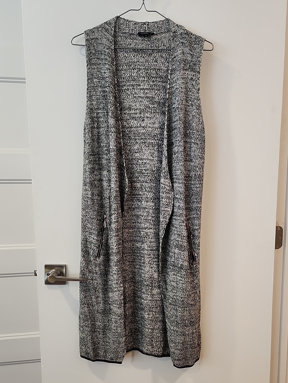 P2P 17" Long Grey Cardigan With No Sleeves